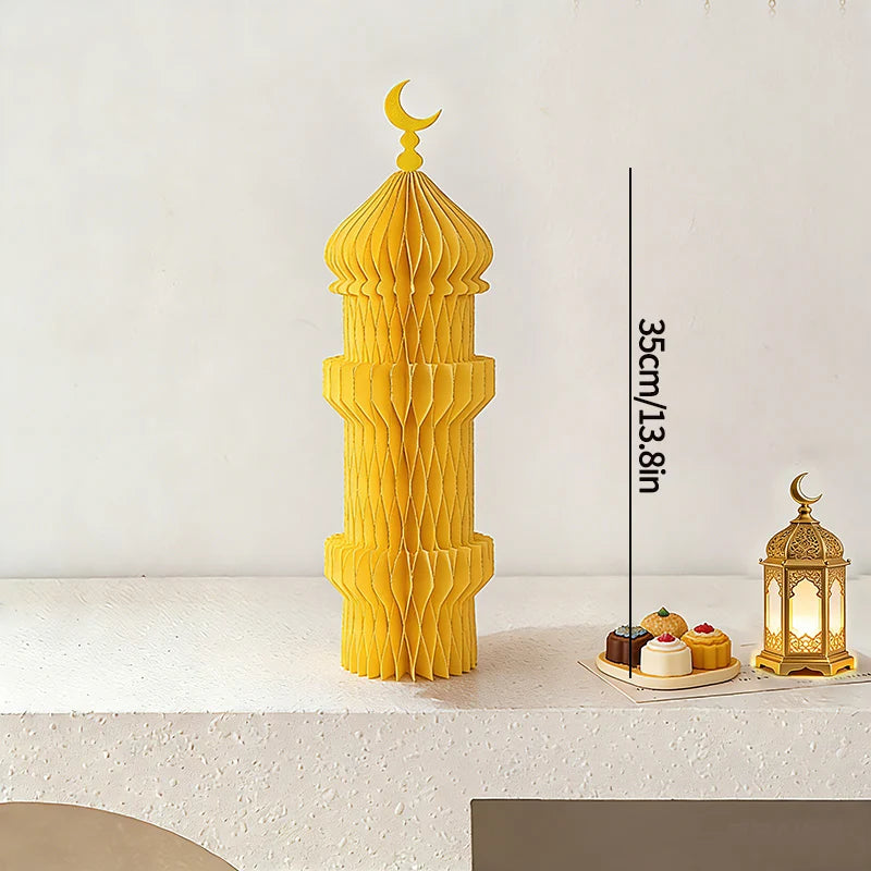 Ramadan decorations 2026 Honeycomb Ball Party Favors Gifts Ramadan Decoration 2026 Ramadan Festival Eid Bedroom Backdrop Deco