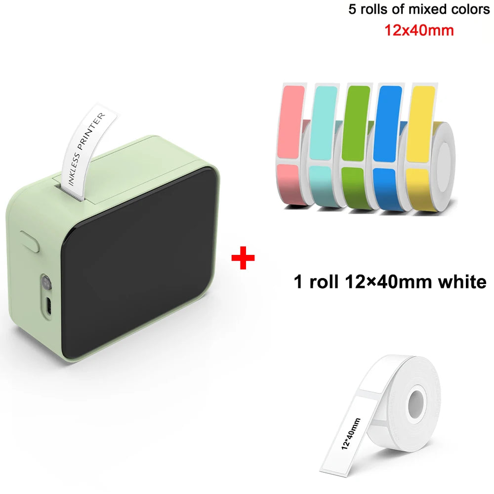MarkLife P15 Mini Portable Thermal Printer Wireless Bluetooth-compatible Label Tag for Home Office Labeling Sticker Machine -
