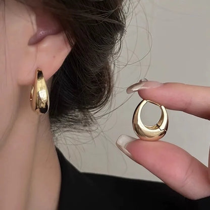 3 Pairs Stainless Steel Crystal Zirconia Hoop Earrings for Women Trendy Simple Gold Plated Circle Punk Earrings Piercing Jewe