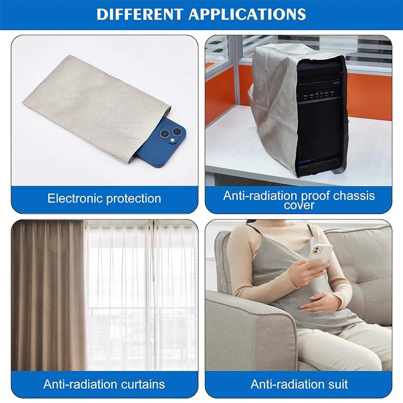 Faraday Fabric Radiation Protection WiFi Blockers for Home Anti-Radiation Blanket Fabric Emf/Rf/RFID Protection Blocking Clot