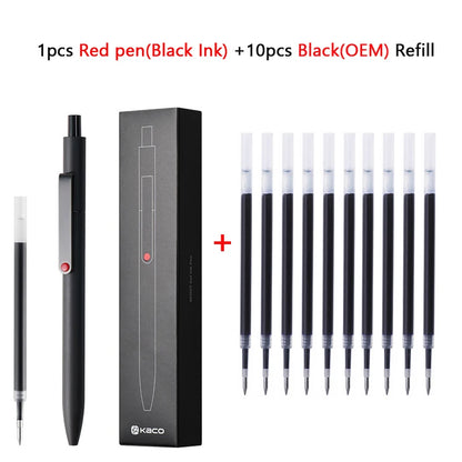 KACO 0.5mm MIDOT Gel Ink Pens, Quick-drying Press Smooth Writing Pen, High Volume for Taking Exams Grading Homework Doing Pap