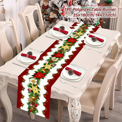 Table Runner Christmas Decoration For Home Decor 2025 Gifts - 12