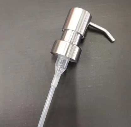 ABS Hand Liquid Soap Pump Dispenser Head Nozzle for Bathroom Kitchen Foam Soap Shampoo Dispenser Accessories - brushed