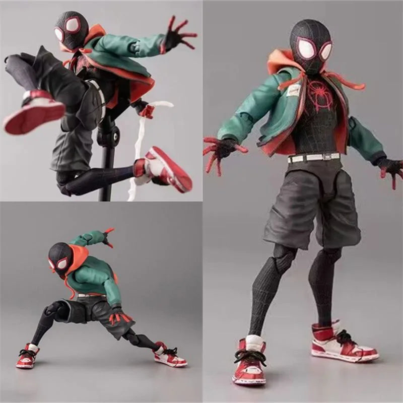 Sv Action Spiderman Miles Morales Action Figure Collection Sentinel Marvel Spider-Man Into the Spider Verse Figures Model Toy