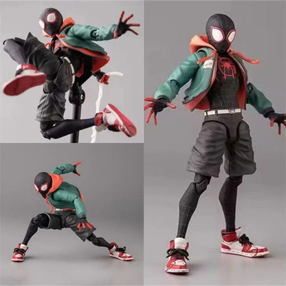 Sv Action Spiderman Miles Morales Action Figure Collection Sentinel Marvel Spider-Man Into the Spider Verse Figures Model Toy