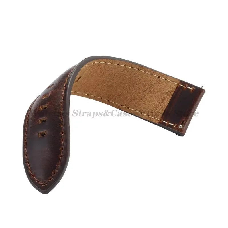 Genuine Leather Watchband 18mm 20mm 22mm 24mm 26mm Vintage Cowhide Watch Strap for DW Quick Release Bracelet Universal Wristb