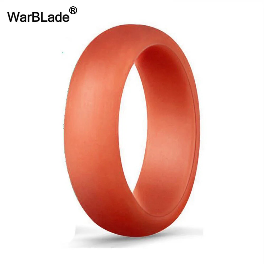 WarBLade 5.7mm Food Grade FDA Silicone Rings For Women Wedding Rubber Bands Hypoallergenic Flexible Silicone Finger Ring