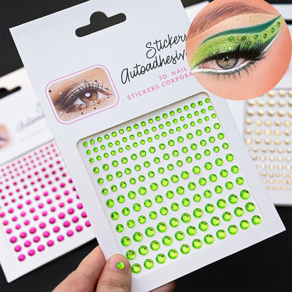 Stickers On The Face Rhinestone DIY Eyes Face Self Adhesive Temporary Tattoo For Makeup Party Festival Face Jewels Diamonds G