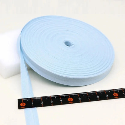 12mm(1/2") Narrow Ironed Single Folded Cotton Solid Color Bias Binding Tape Diy Ribbon Garment Quilt Craft Sewing Accessories