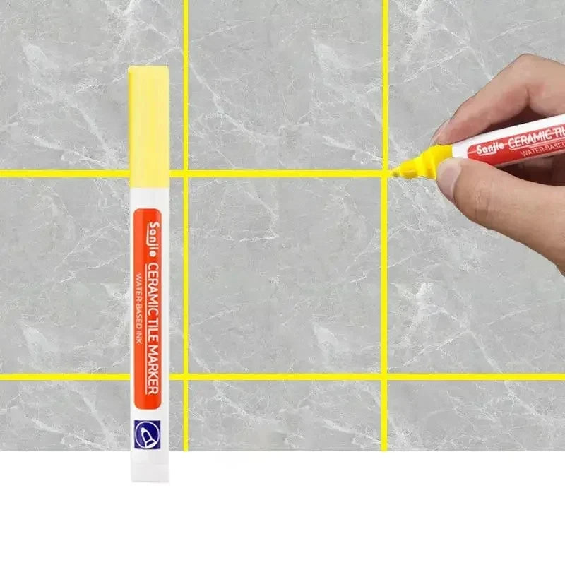 1/3 Pcs Waterproof White Marker Pen Wall Seam Repair Tiles Grout Markers Pens Floor Bathroom Decontamination Paint Brush Tool