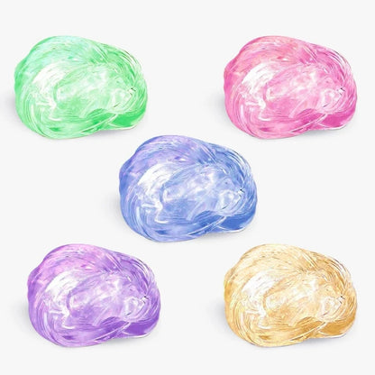 Reusable Putty Slime Toy Set, Stress Relief Toys for Kids, DIY Color Clay Handgum, Non-Sticky Bouncy Slime, Sensory Play, Cre