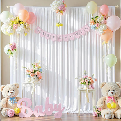 1Pcs Wrinkle Free Backdrop Curtain for Wedding Bridal Baby Shower Photo Stage Background Drapes Fabric Birthday Party Decorat