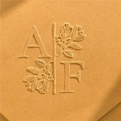 Customize Embossing Stamp Wedding Monogram Embosser Stamp,Personalized 2 initials Embosser Stamp,Wedding gift,hand held embos
