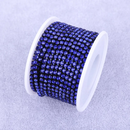 Crystal 10 Yard Rhinestones Trim Stone Cup Chain Gold Diamond Strass Decorative Applique Crystal Trimmings For Dresses - Sapp