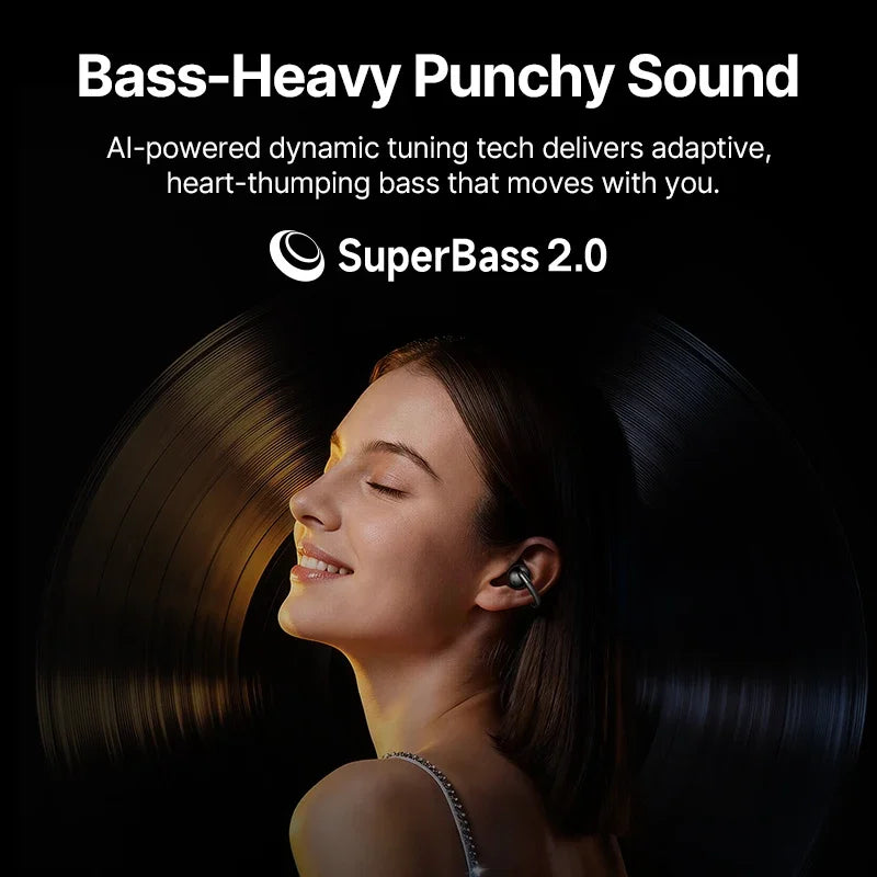 Baseus Bowie MC2 AIR Clip-on TWS Earbuds Ear Clips Wireless Earphones Bluetooth