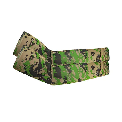 2Pcs Unisex Cooling Arm Sleeves Cover Sports Running UV Sun Protection Outdoor Men Fishing Cycling Quick Dry Arm Warmer - 1Pa