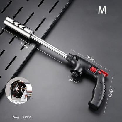 Extended Butane Torch Long Tube Gas Blow Torch For Outdoor Camping BBQ Soldering Welding Kitchen Cooking Hand Tool