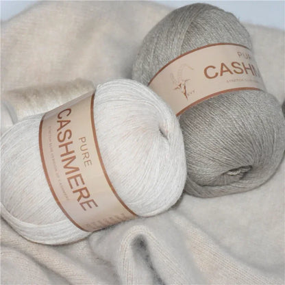 Crochet Cashmere Yarn, Soft Hand-Knitted Wool, Baby-Friendly Knitting Thread, Luxurious Yarn for Scarves, Crochet Projects, K