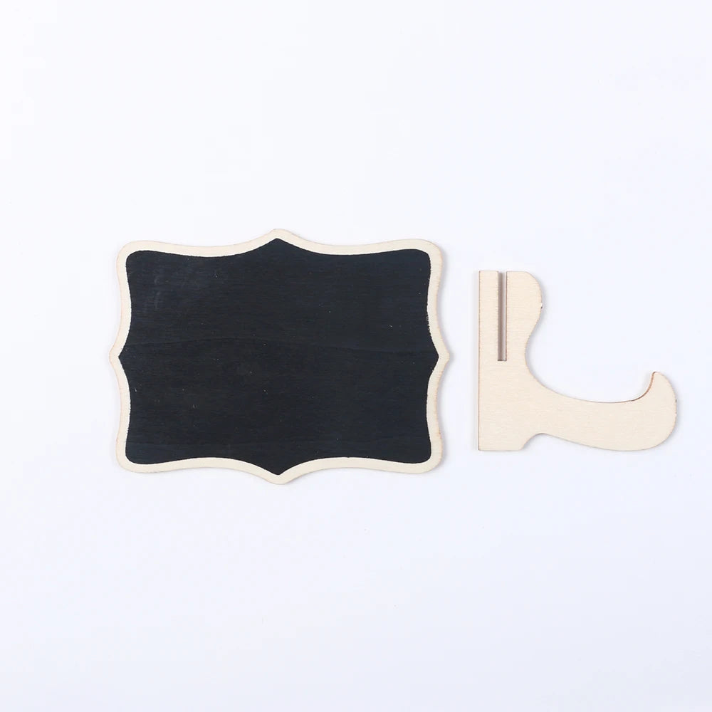 10Pcs Chalkboard Labels With Easel Mini Chalkboard Signs Wooden Chalkboards for Weddings Birthday Message