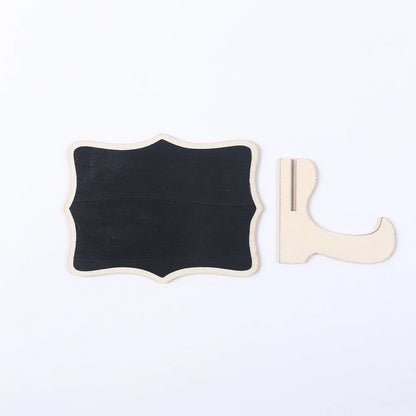 10Pcs Chalkboard Labels With Easel Mini Chalkboard Signs Wooden Chalkboards for Weddings Birthday Message