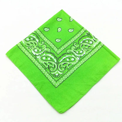 Unisex Men Women Bandana Hairband Cowboy Mens Biker Sports Headwear Wrist Hairwrap Single Sided Head Wrap Scarf Paisley - App