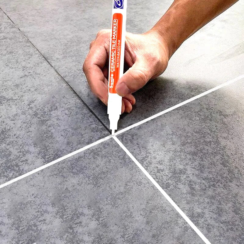 1/3 Pcs Waterproof White Marker Pen Wall Seam Repair Tiles Grout Markers Pens Floor Bathroom Decontamination Paint Brush Tool