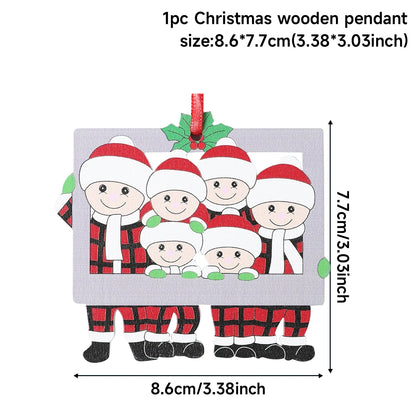 Christmas Pendant DIY Personal Family Christmas Decorations For Home 2024 Navidad Christmas Tree Hanging Ornament New Year 20
