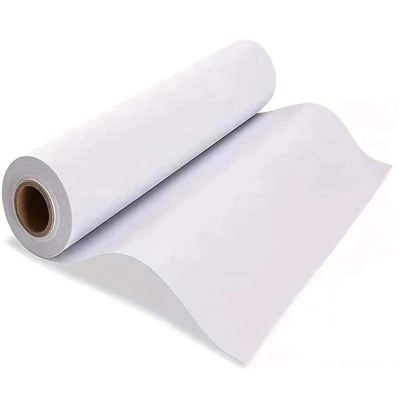 White Drawing Paper Roll 10m Art Paper Roll 44CM X 10M Painting Sketching Paper for Easel Paper, Bulletin Board Paper Gift Wr
