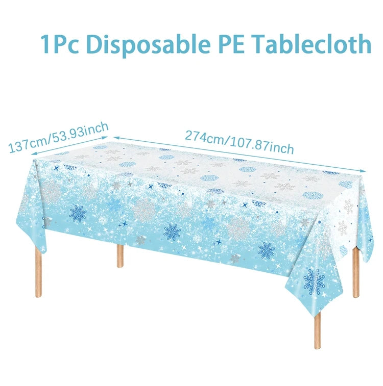 Disposable Christmas Tablecloth Merry Christmas Decors for Home 2024 Table Cover Xmas Ornament Navidad Natal New Year Gift 20