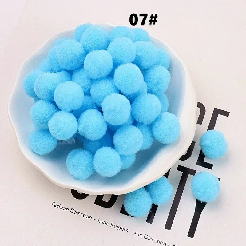 Mini Fluffy Soft Pom Poms Pompoms Ball,Handmade Craft Toys,Wedding Christmas Decor,DIY Sewing Supplies,8mm,10mm,15mm,20mm,30m
