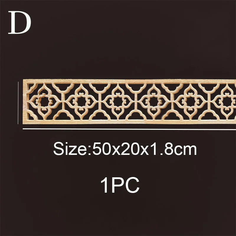 Decorative Wood Molding Wood Carved Corner Onlay Applique Frame Cabinet Home Decor Figurines Wall Art Furniture Accessories -