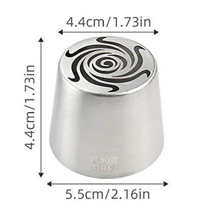 1Pc Stainless Steel Russian Piping Tips Christmas Cake Icing Frosting Nozzles For Cupcake Decoration DIY Kitchen Baking Tool 