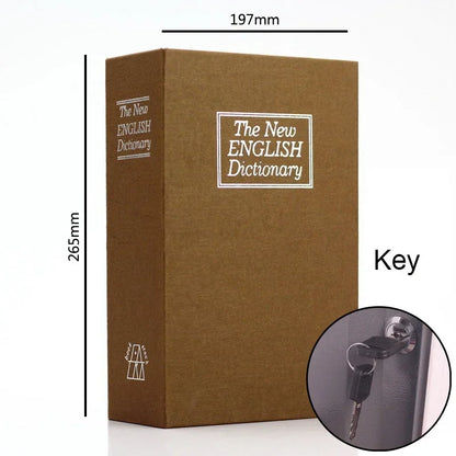 Dictionary Mini Book Safe Security Key Locker Money Hidden Secret Safe Key Safe Box Cash Money Coin Storage Jewellery Lock Bo