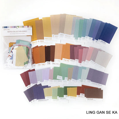 100 Sheets Vintage Journal Collage Material Pack DIY Scrapbooking Basic Decoration Memo Pad Background Notes Paper Stationery