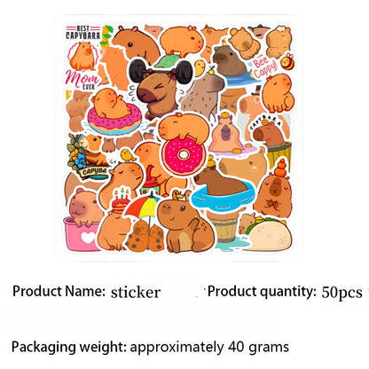 Birthday Decoration Capybara Birthday Invitation Card Cup Tablecloth Plate Napkin Poster Baby Shower Birthday Girl Party Favo