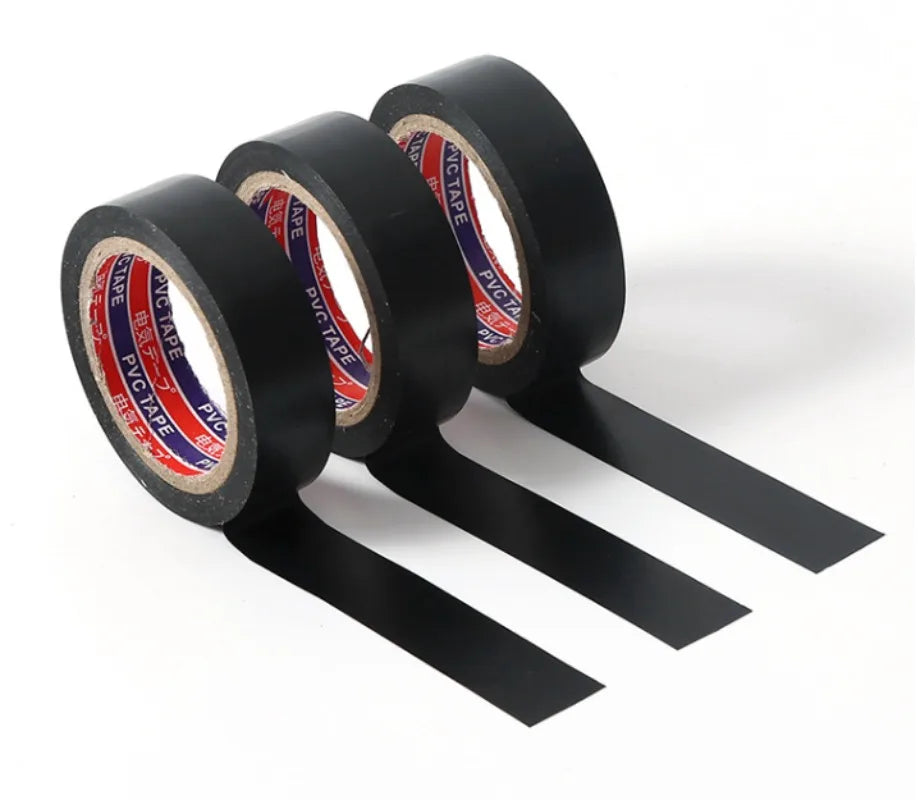 10/100M Black Flame Retardant Electrical Insulation Tape Strong Adhesive Wire Harness Tape for Electrical Wiring Waterproof T