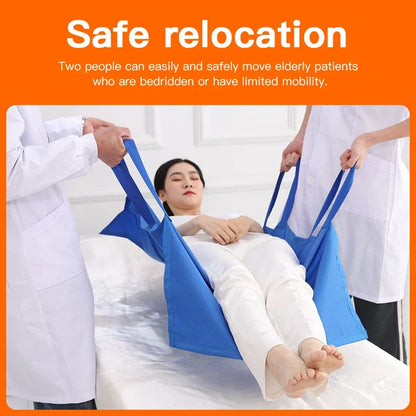 Household Patient Transfer System Soft Stretcher Belt & Repositioning Mat for Bedridden Elderly Nursing Care