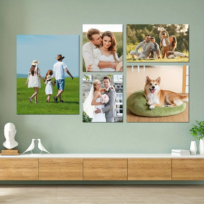 Custom Canvas Prints Photo Wall Art Personalized Poster for Family Life Pets Anime Birthdays Weddings Scenery Home Decor Gift