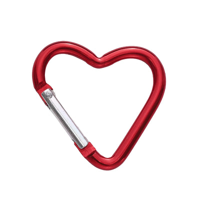 1 Pc Carabiner Rock Aluminum Mountain Buckle Star/Heart/D/Bone Shape Locking Clasp Keychain Multifunction Tools Jewelry Findi