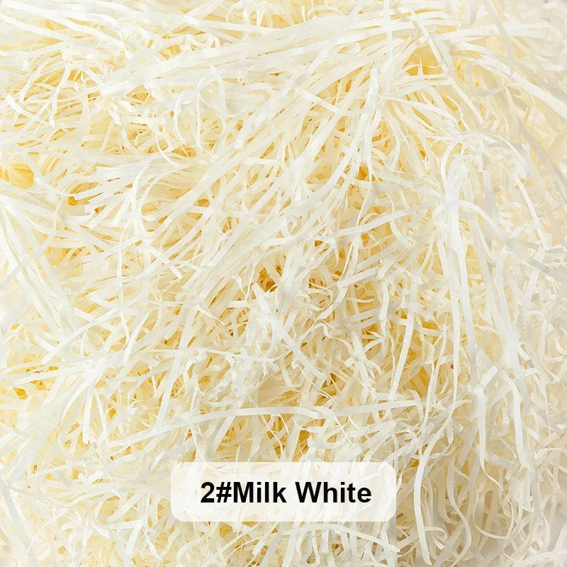 100-20g Multicolored Raffia Paper Shreds & Strands Shredded Crinkle Confetti For DIY Gift Box Wrapping & Basket Filling