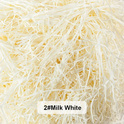 100-20g Multicolored Raffia Paper Shreds & Strands Shredded Crinkle Confetti For DIY Gift Box Wrapping & Basket Filling