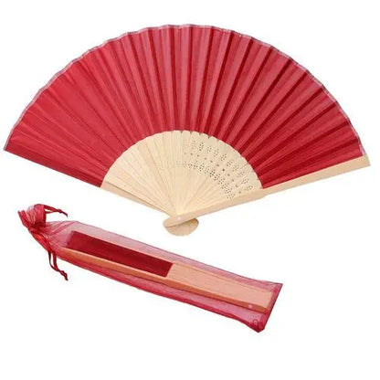 20pcs Personalized Engraved Silk Hand Fan Wedding Fold Fan Vintage Fans Customized Wedding Favor