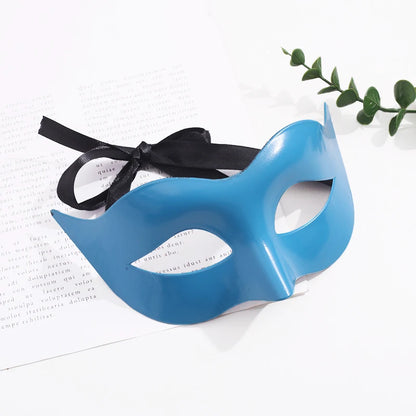 Women Man Sexy Gentleman Masquerade Mask Prom Mask Halloween Party Props Black White Retro Mask Plastic Half Face Cosplay Mas
