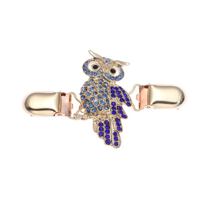 Women Carved Flower Cardigan Sweater Blouse Shawl Clips Shirt Collar Shawl Brooch Retro Duck Clip Clasps Charm Accessories Gi