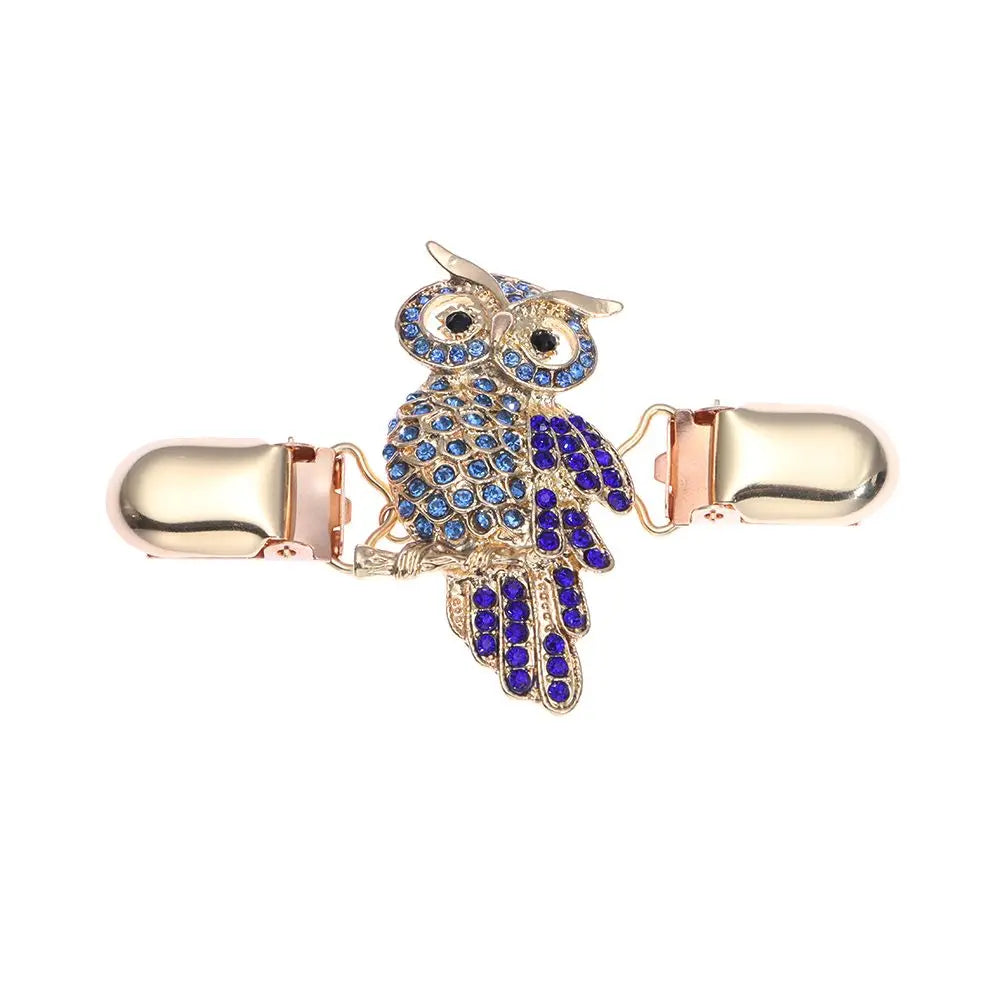 Women Carved Flower Cardigan Sweater Blouse Shawl Clips Shirt Collar Shawl Brooch Retro Duck Clip Clasps Charm Accessories Gi
