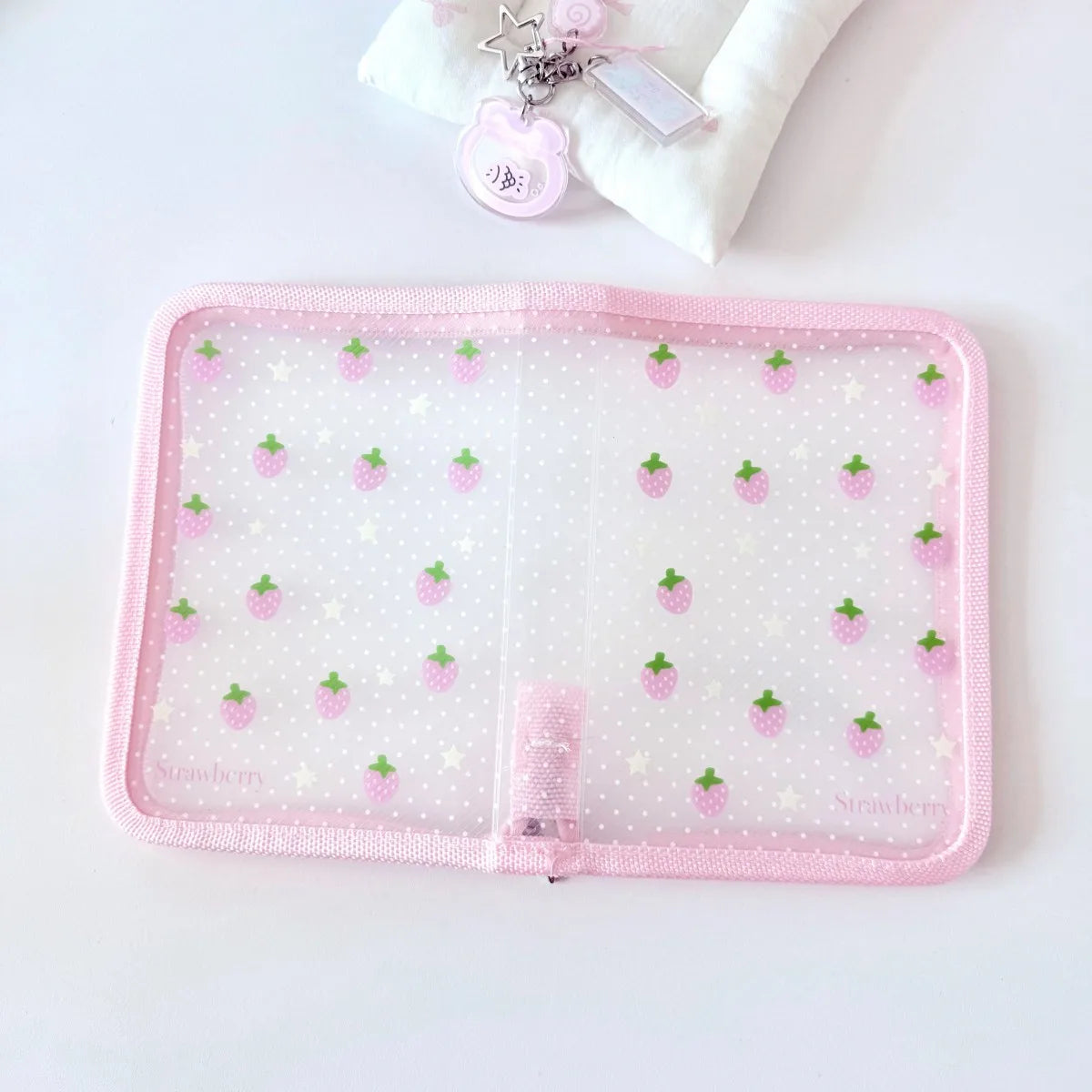 Cute A6 Stationery Storage Folder File PP Twill Zipper Pouch Document Bag Zip File Folder School Office Supplies - 01