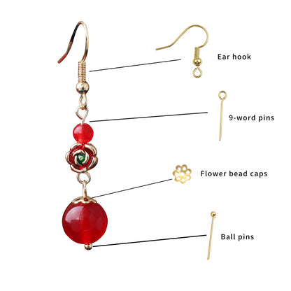 Jewelry Making Supplies Kit, DIY Jewelry Making Accessories, Colorful Beads, Clasps and Hooks, Crafting Supplies for Jewelry