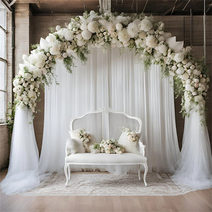 1/2/3/5/10M Wedding Tulle Backdrop Curtains,Sheer Backdrop Curtains for Birthday Party Spring Party,Photography Backdrop Deco