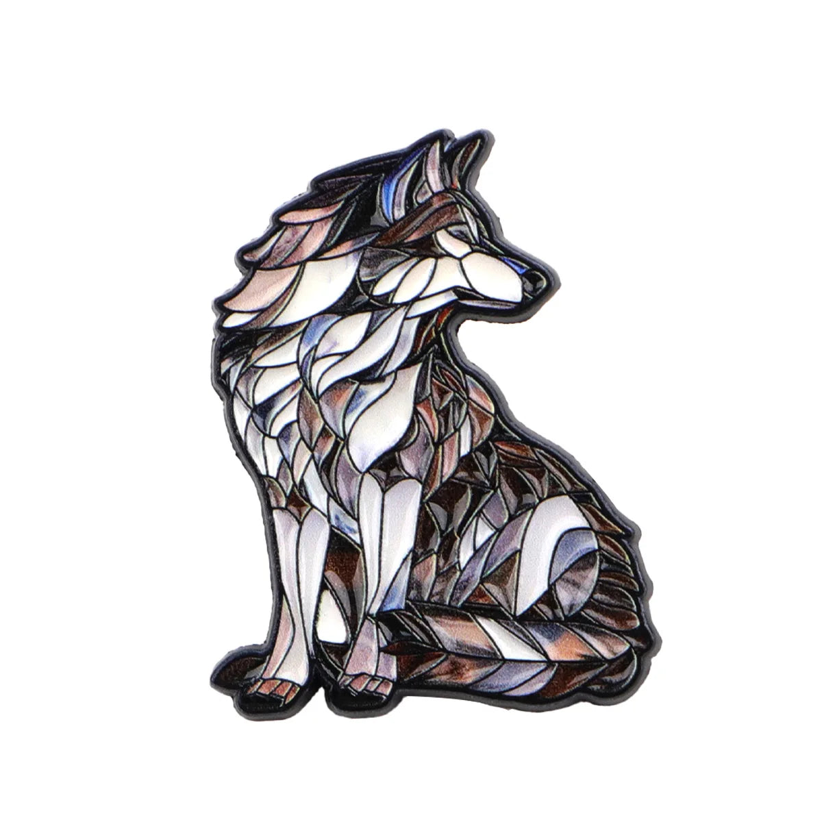 Cool Wolf Enamel Pin Forest Animal Lapel Pin Badge Pins Hats Clothes Backpacks Decoration Jewelry Accessories Gifts for Frien