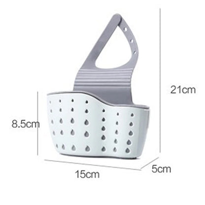 Kitchen Sink Holder Hanging Drain Basket Adjustable Soap Sponge Shelf Organizer Bathroom Faucet Holder Rack Kitchen Accessori